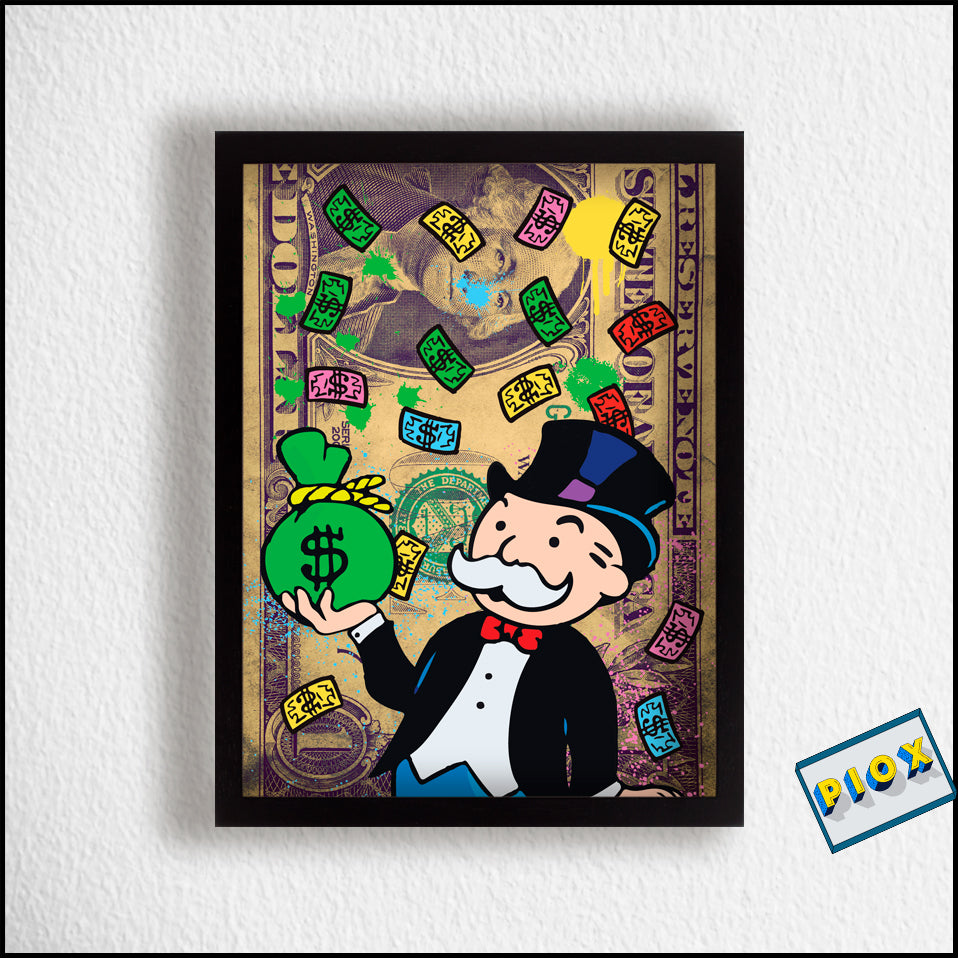 Monopoly Money Rain – Piox Art