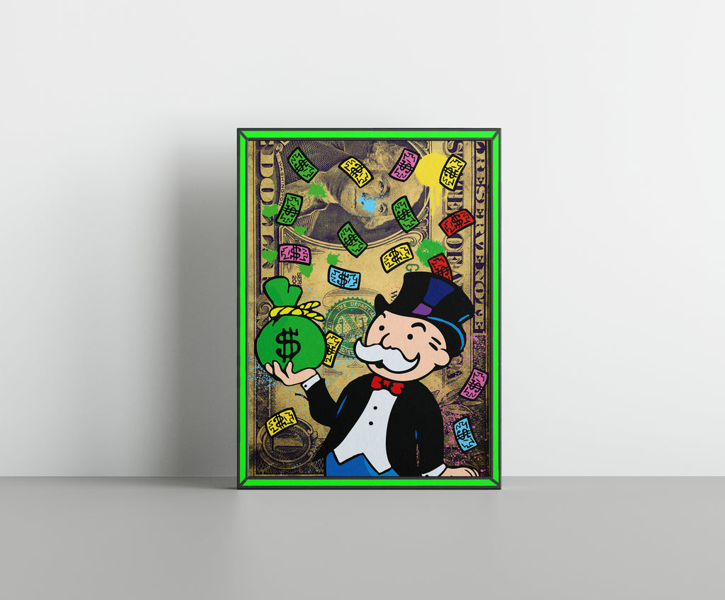 Monopoly Money Rain – Piox Art