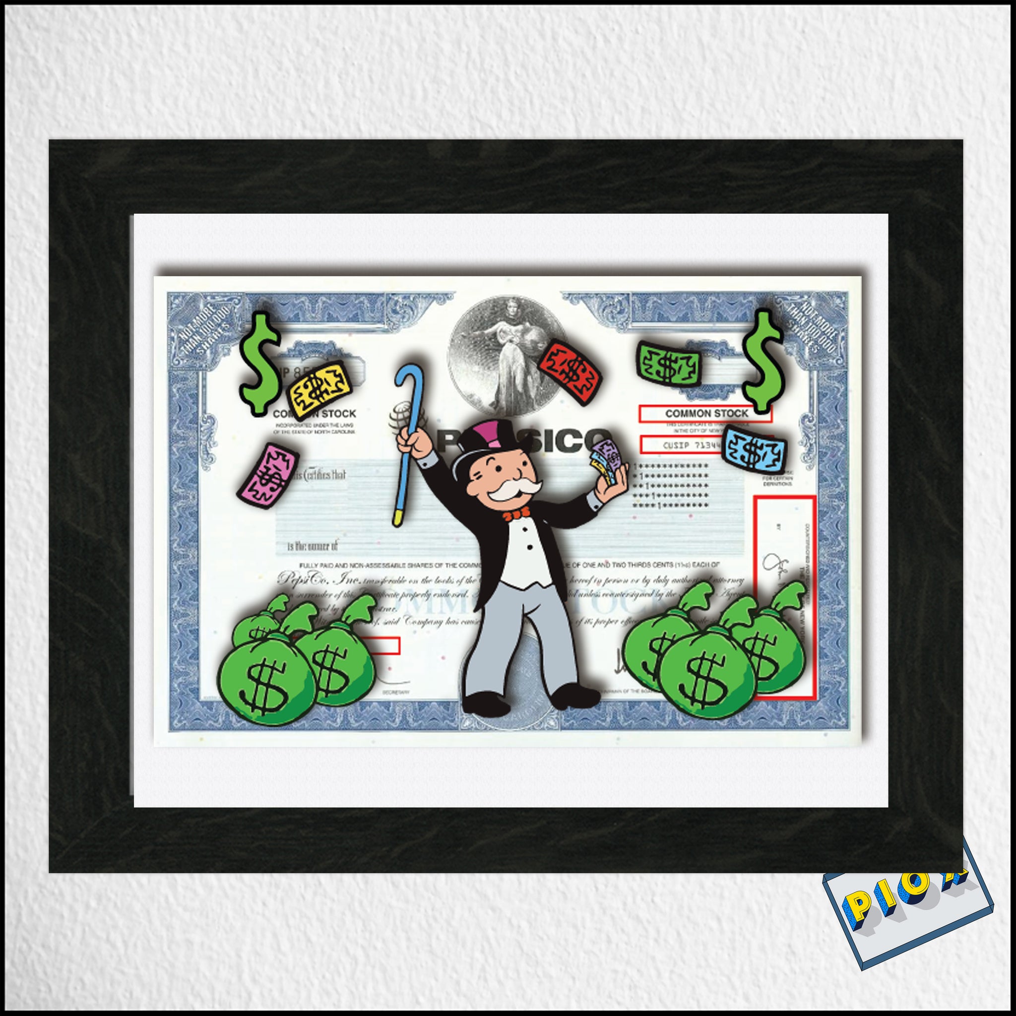 Stock Certificate Monopoly Man