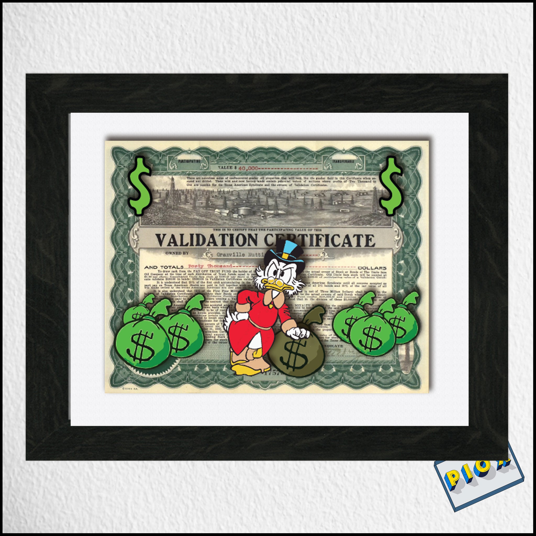 Stock Certificate Scrooge McDuck