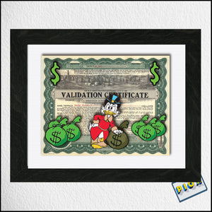 Stock Certificate Scrooge McDuck