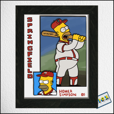 Los Simpsons Homer Baseball Card
