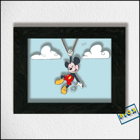 Mickey in the clouds